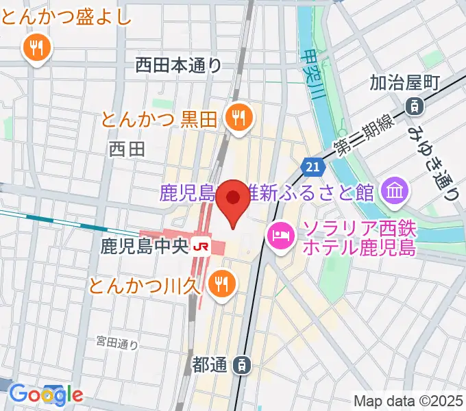 島村楽器 鹿児島アミュプラザ店の地図
