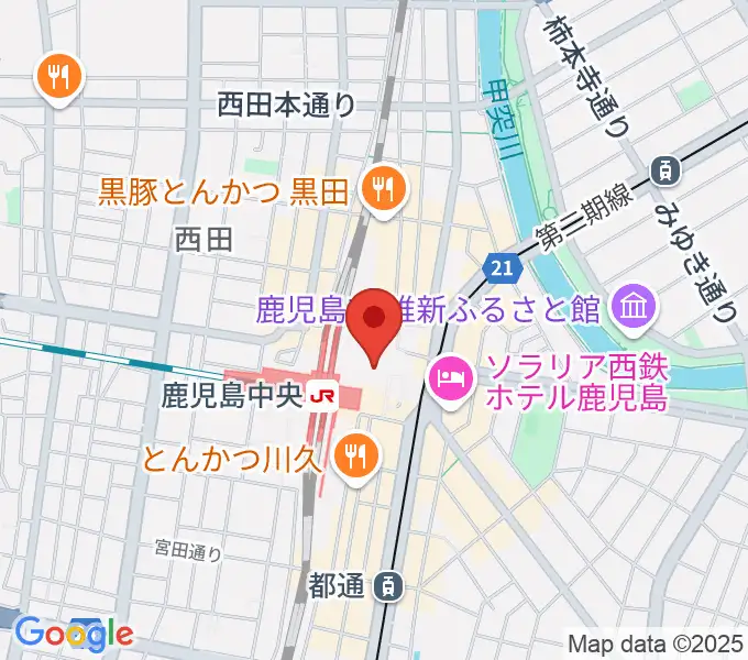 島村楽器 鹿児島アミュプラザ店の地図