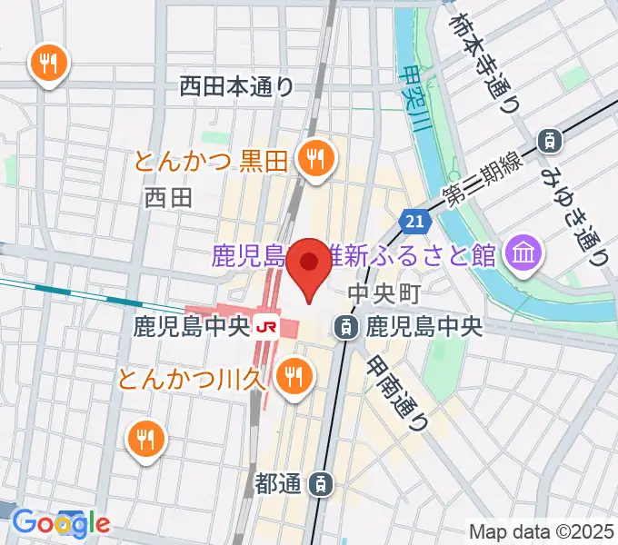 島村楽器 鹿児島アミュプラザ店の地図