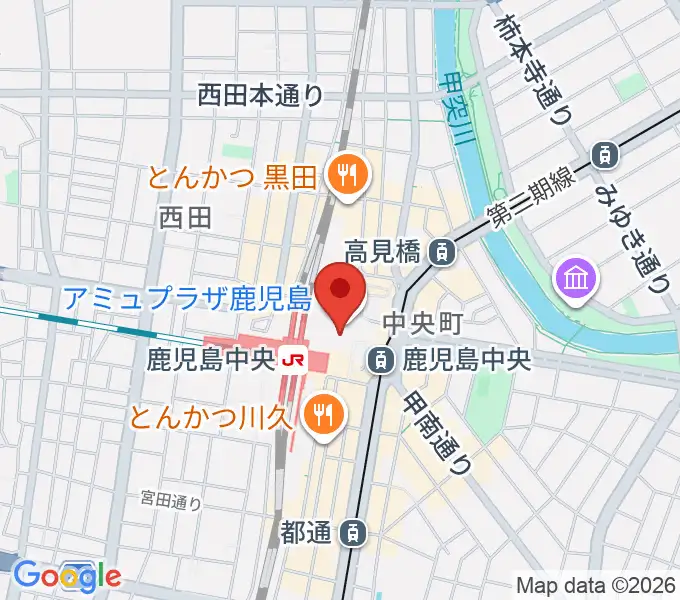 島村楽器 鹿児島アミュプラザ店の地図
