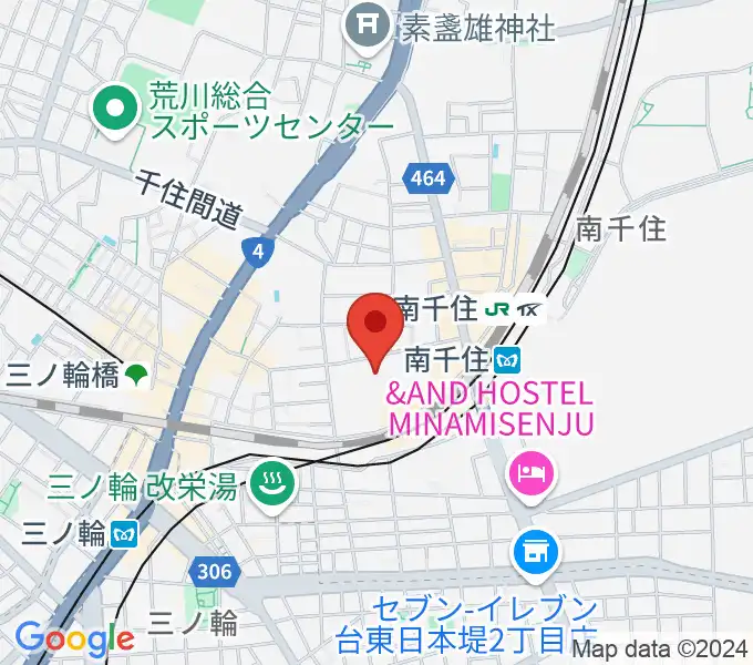 小笠原ギター教室の地図