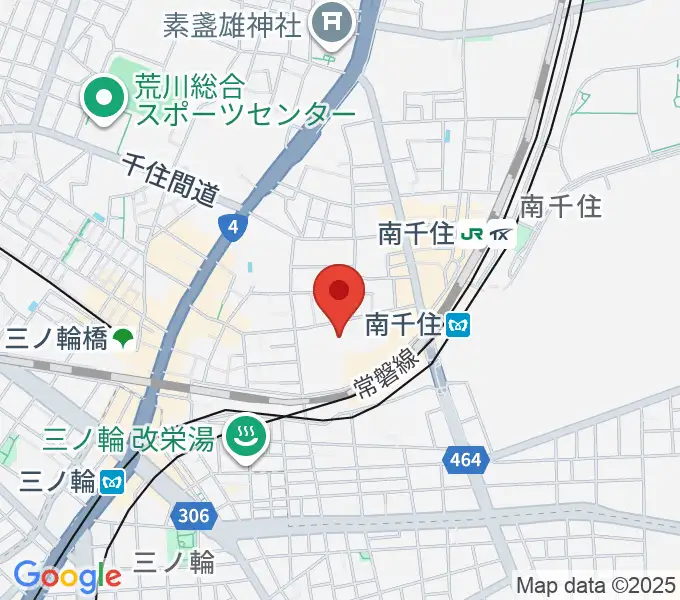小笠原ギター教室の地図