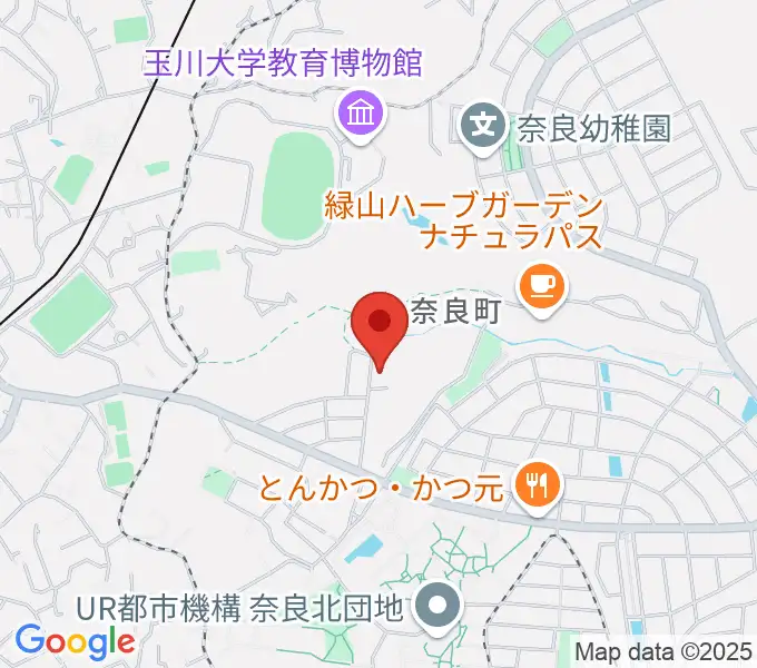 奈良の森ヴァイオリン教室の地図