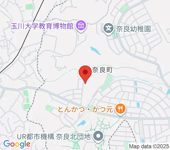 奈良の森ヴァイオリン教室の地図