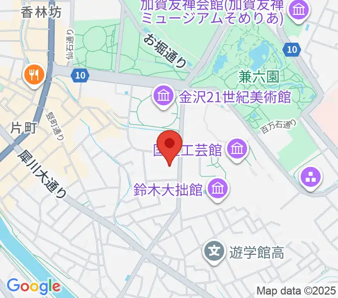 金沢歌劇座の地図
