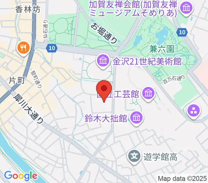 金沢歌劇座の地図