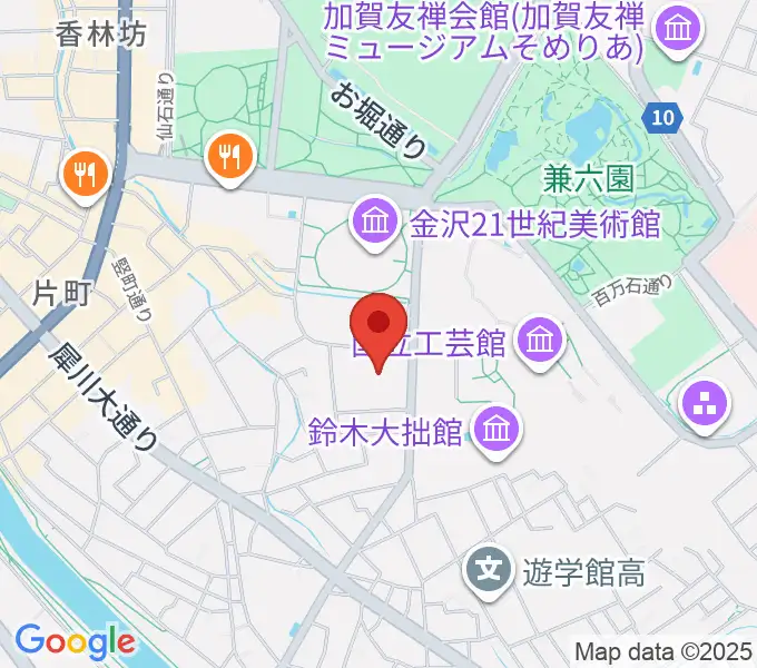 金沢歌劇座の地図