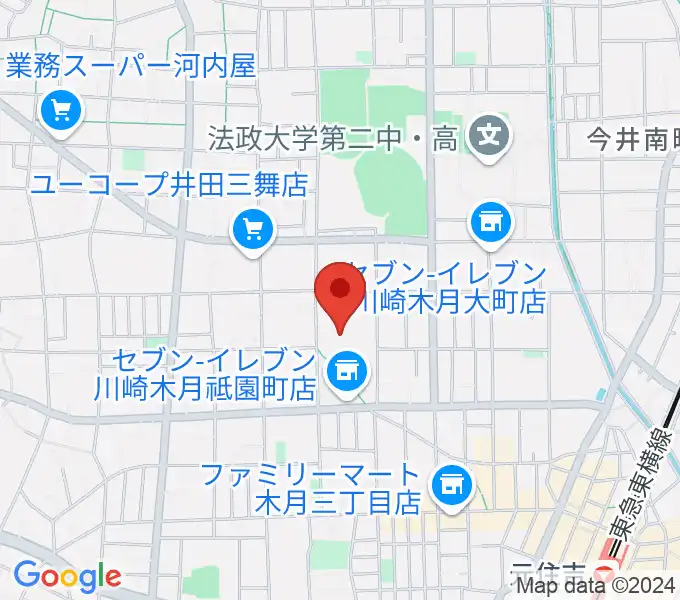 川崎市国際交流センターの地図