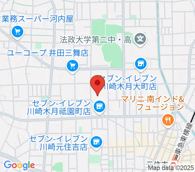 川崎市国際交流センターの地図