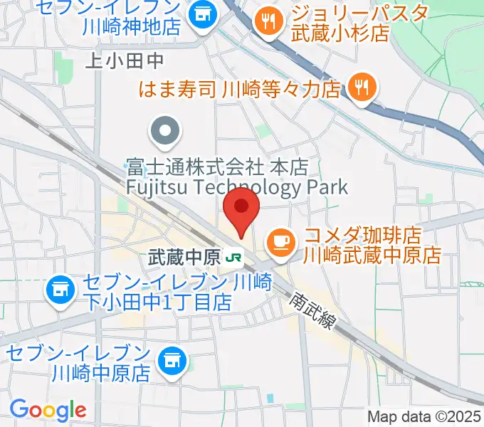 川崎市総合福祉センター エポックなかはらの地図