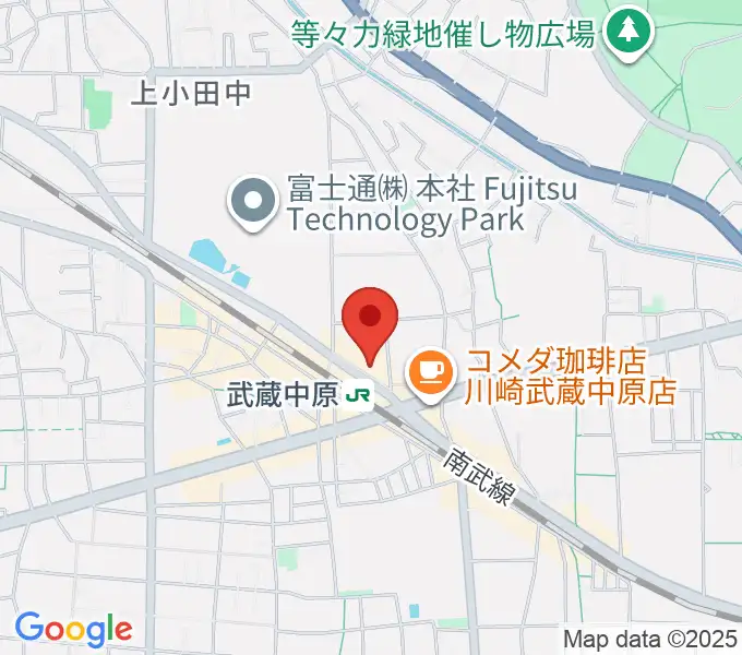 川崎市総合福祉センター エポックなかはらの地図