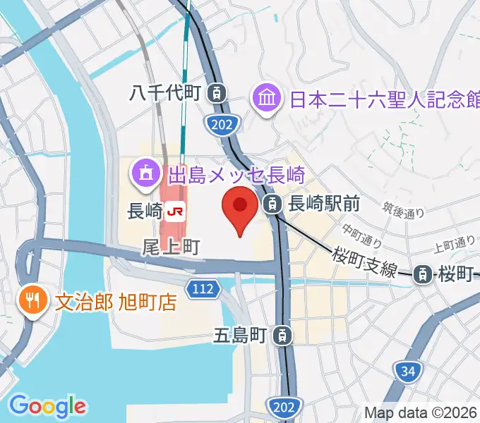 島村楽器 アミュプラザ長崎店の地図