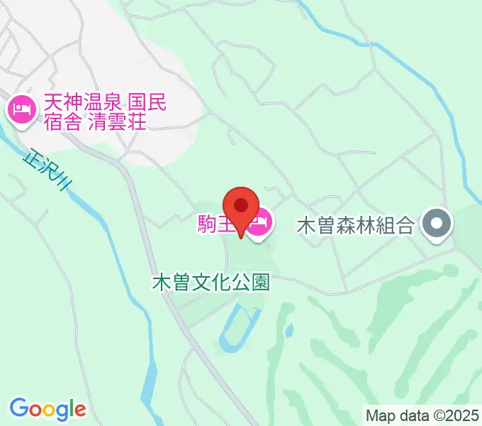 木曽文化公園文化ホールの地図