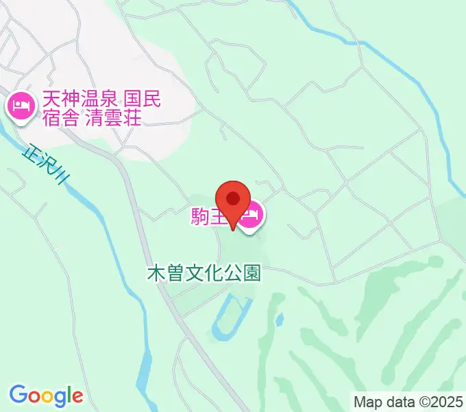 木曽文化公園文化ホールの地図