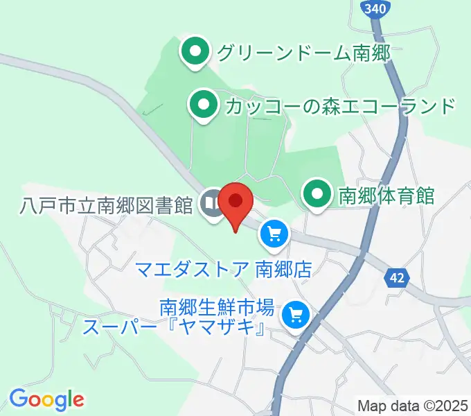八戸市南郷文化ホール スウィングベリーNANGOの地図