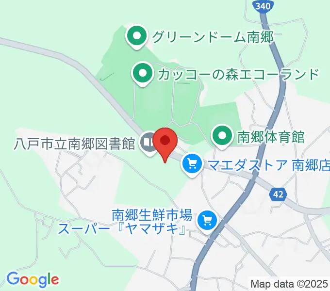 八戸市南郷文化ホール スウィングベリーNANGOの地図