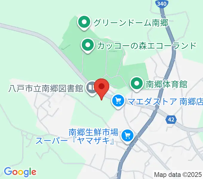 八戸市南郷文化ホール スウィングベリーNANGOの地図