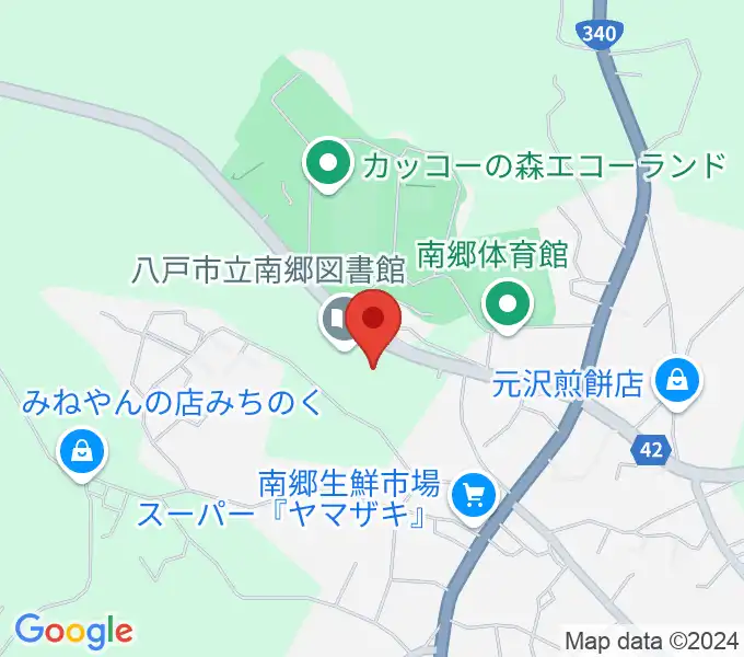 八戸市南郷文化ホールの地図