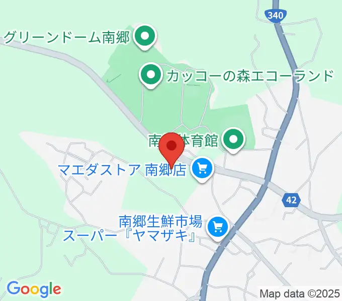 八戸市南郷文化ホールの地図
