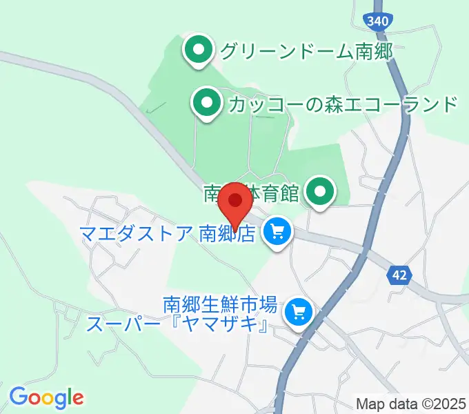 八戸市南郷文化ホールの地図