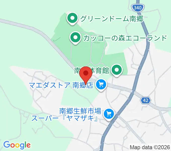 八戸市南郷文化ホールの地図