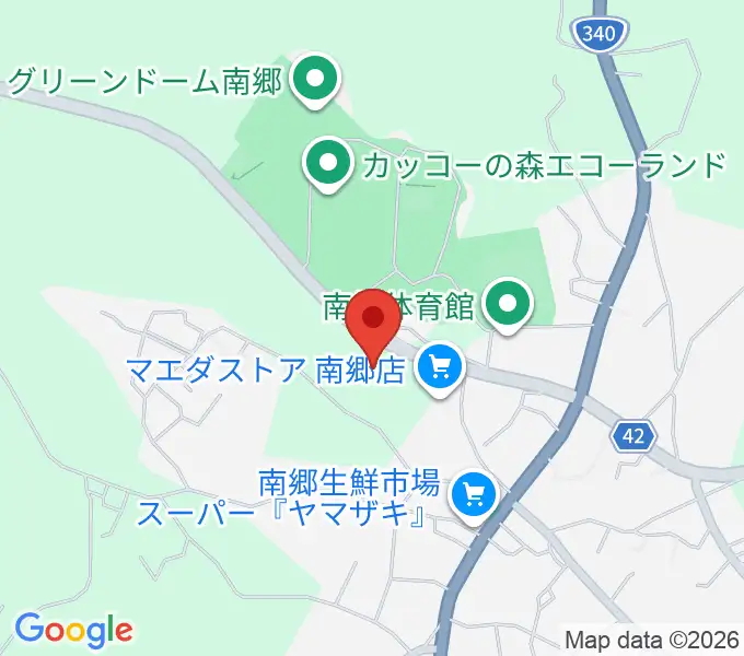 八戸市南郷文化ホールの地図