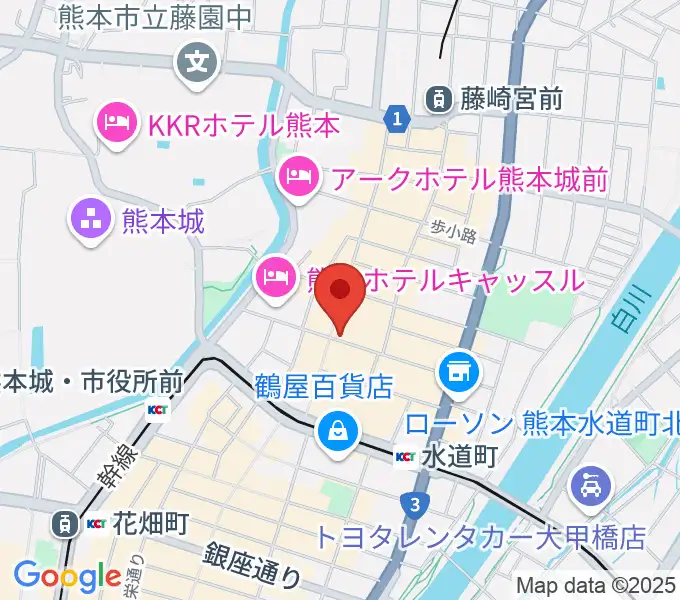 大谷楽器店の地図