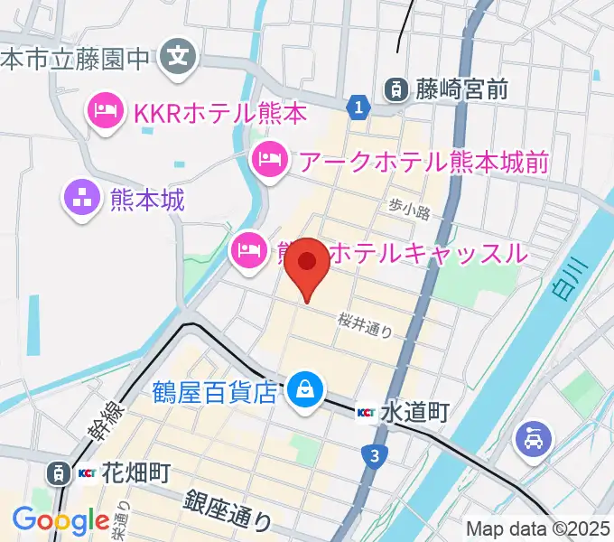 大谷楽器店の地図