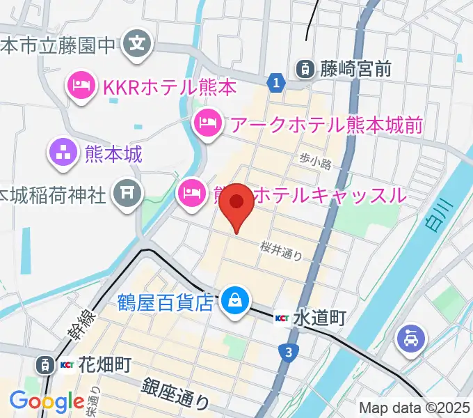 大谷楽器店の地図