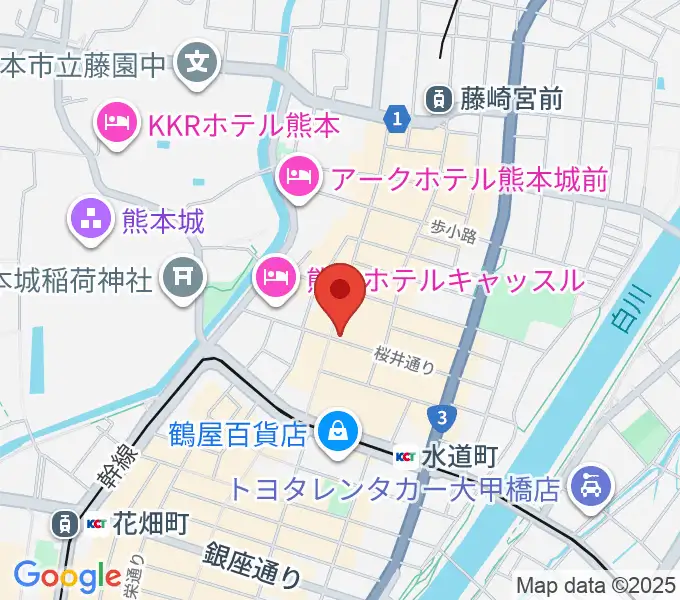 大谷楽器店の地図