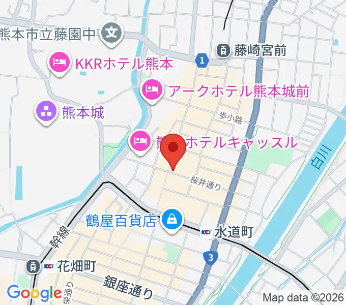 大谷楽器店の地図