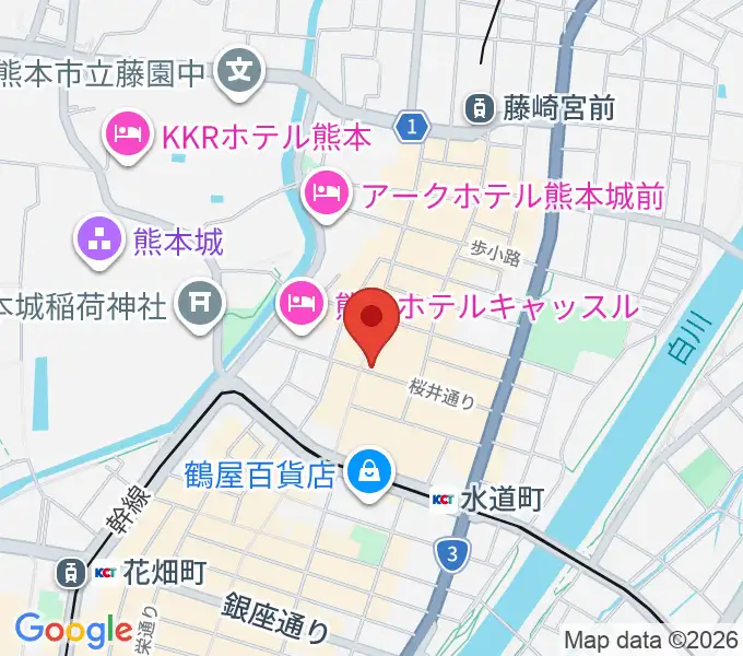 大谷楽器店の地図
