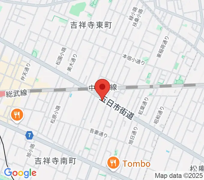 吉祥寺櫂スタジオの地図