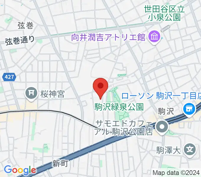 駒沢3丁目ギター＆語学教室の地図