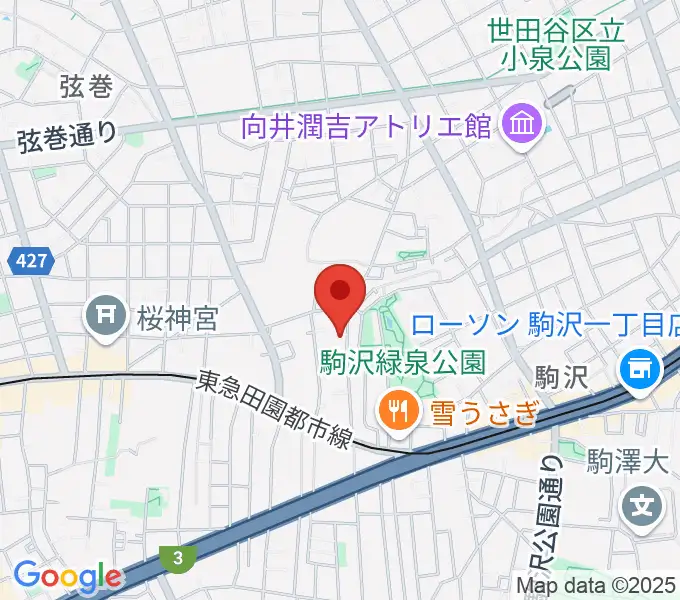 駒沢3丁目ギター＆語学教室の地図