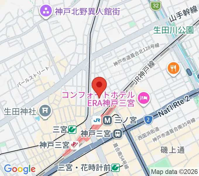アルマギタースクールの地図