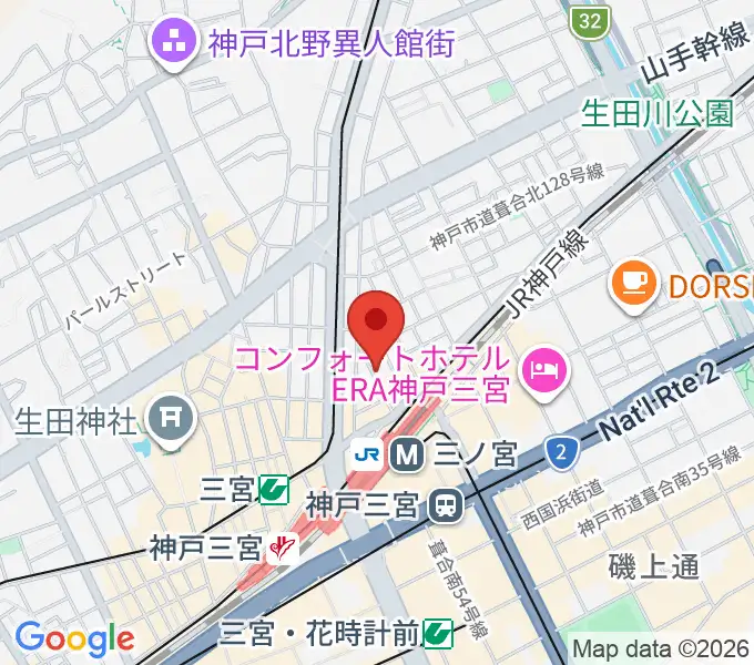 アルマギタースクールの地図