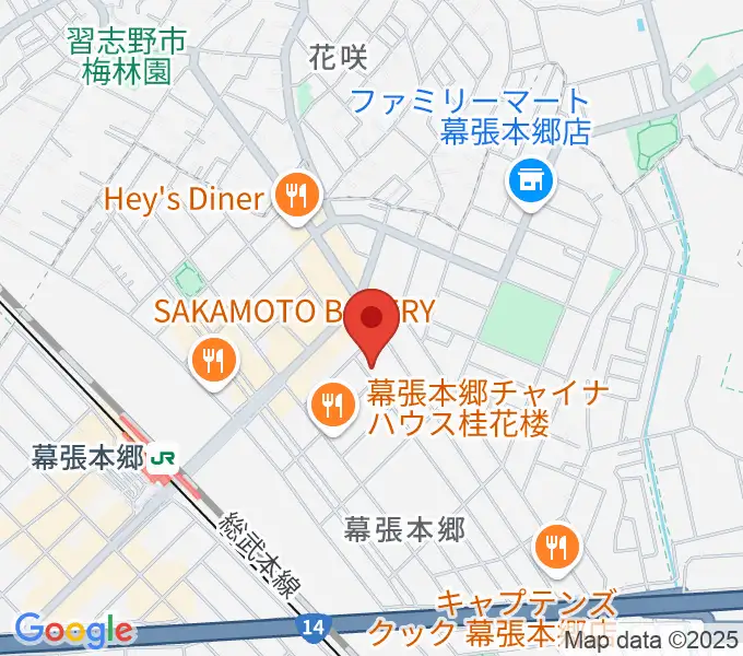 ミュージックスクールジャズンの地図
