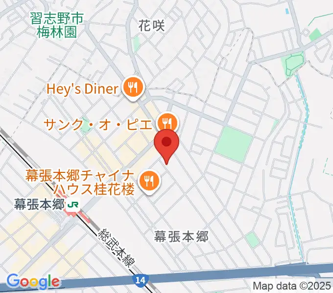 ミュージックスクールジャズンの地図