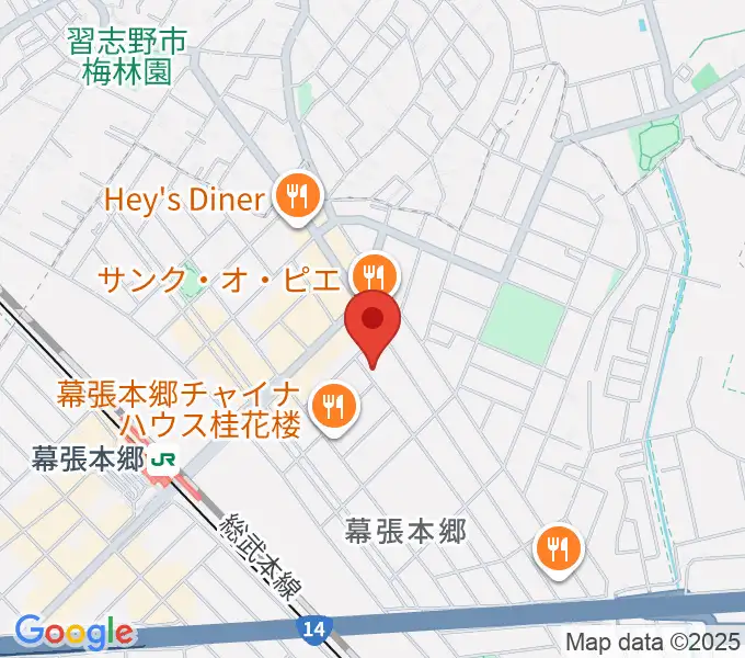 ミュージックスクールジャズンの地図
