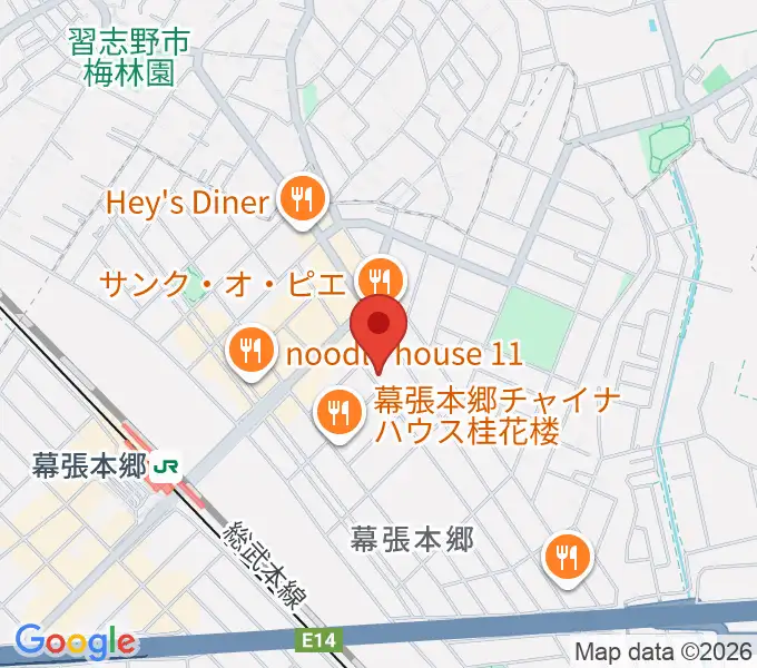 ミュージックスクールジャズンの地図