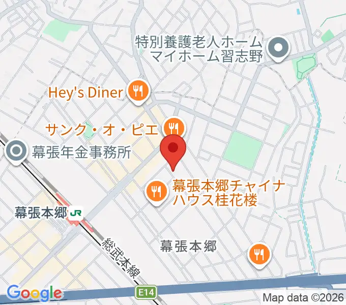 ミュージックスクールジャズンの地図