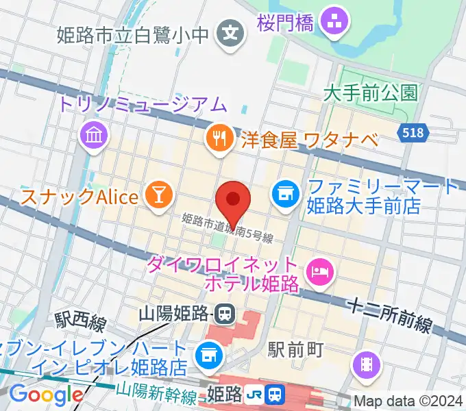 姫路ライラの地図