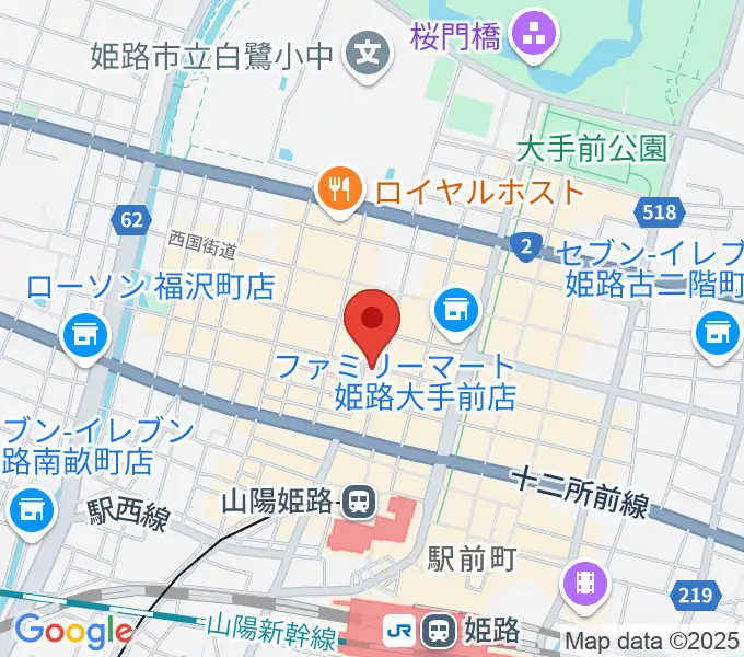姫路ライラの地図