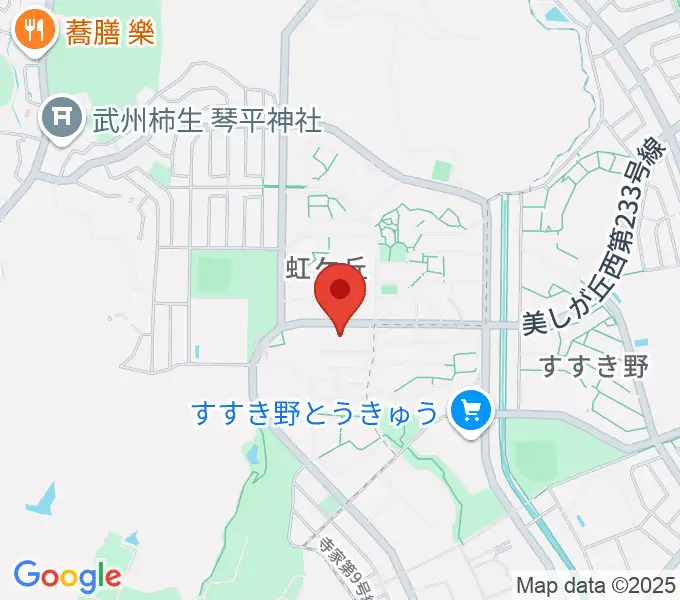 ギター教室アルテの地図