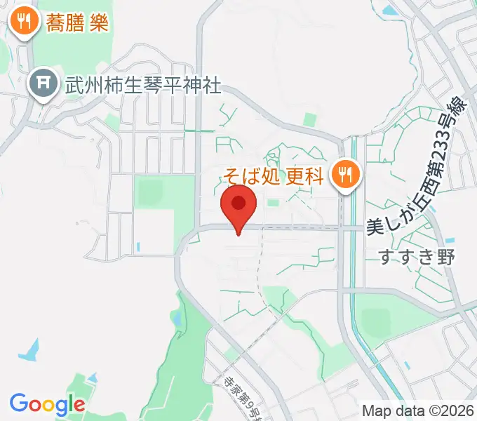 ギター教室アルテの地図