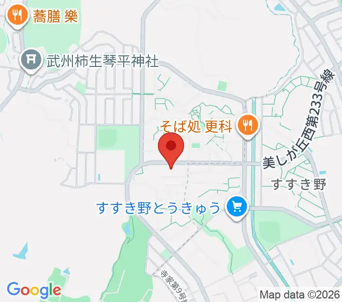 ギター教室アルテの地図