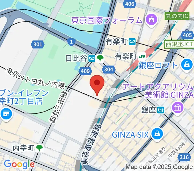 シアタークリエの地図