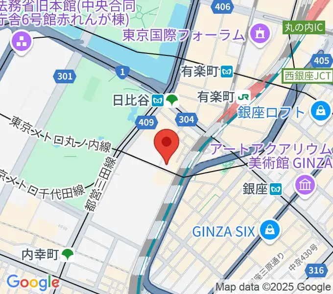 シアタークリエの地図