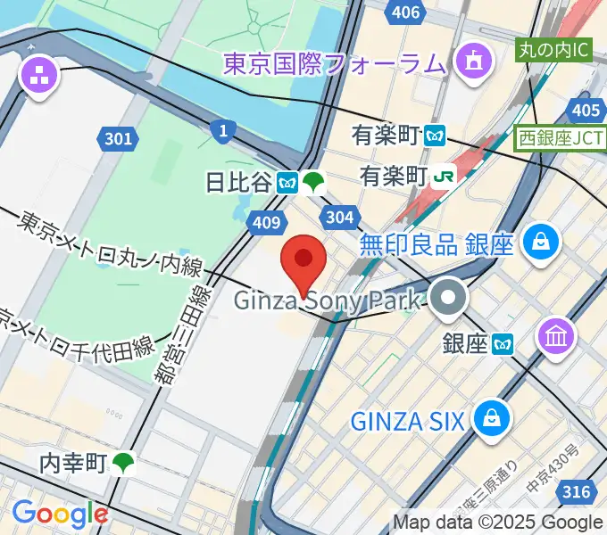シアタークリエの地図